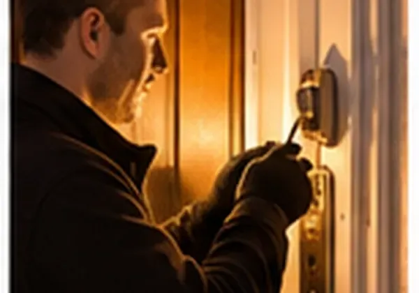 Türschloss bei einer professionellen Service-Situation